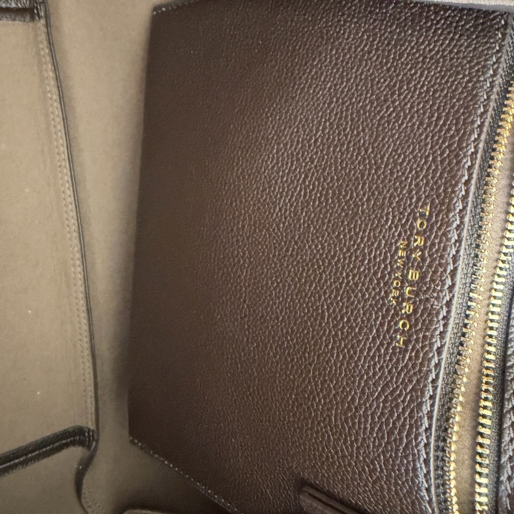 Tory Burch ROMY tote in Deep brown NWT - Picture 8 of 12